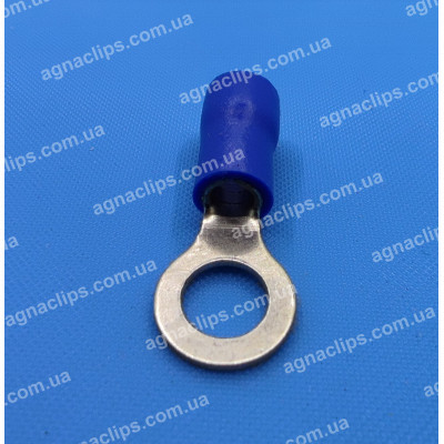 RV 2-5 Клема маси Ø 5мм. в ізоляції синя