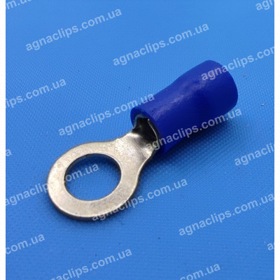 RV 2-5 Клема маси Ø 5мм. в ізоляції синя