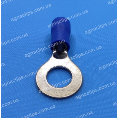 RV 2-6 Клема маси Ø 6мм. в ізоляції синя
