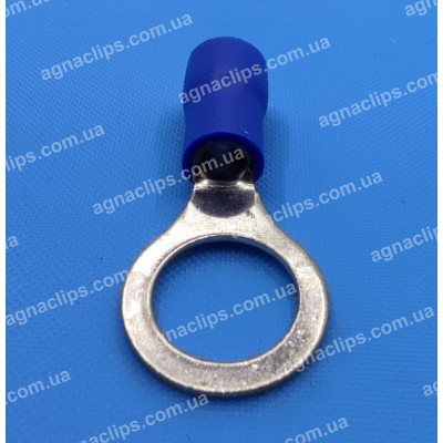RV 2-8 Клема маси Ø 8мм. в ізоляції синя