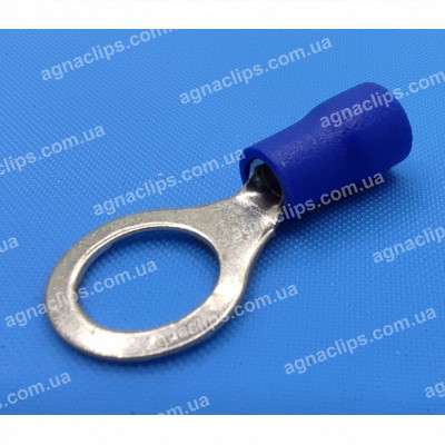 RV 2-8 Клема маси Ø 8мм. в ізоляції синя