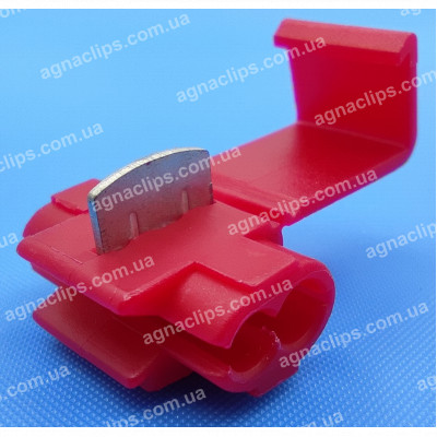 801P3 Гільйотина 0,5-1,5 мм2 (затискач для врізання у дріт) червона