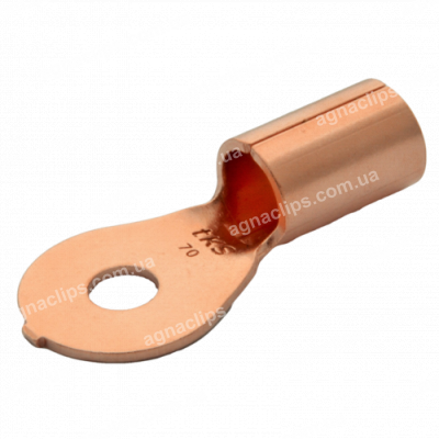 Клема мідна 10х70 завтовшки 2.00 мм.