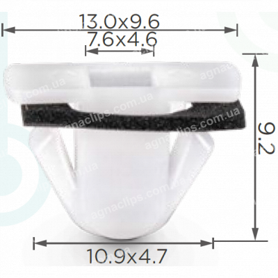 C 3057 Кліпса Hyundai Kia 877153S000 Молдинг