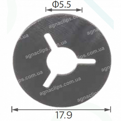 C 3062 Кліпса VW Audi Skoda (комплектуюче до С1846)