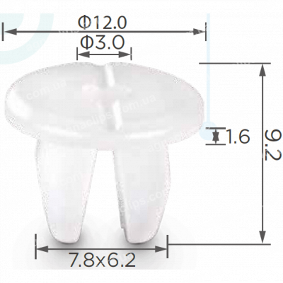 C 3051 Кліпса Hyundai Kia 1491004000