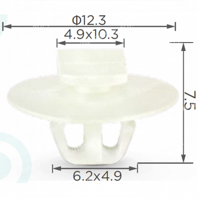 C 1994 Кліпса Honda Acura 90651TA0003 ущільнювача дверей
