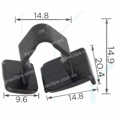 C 3018 Кліпса утеплювача капота Fiat / Alfa / Romeo