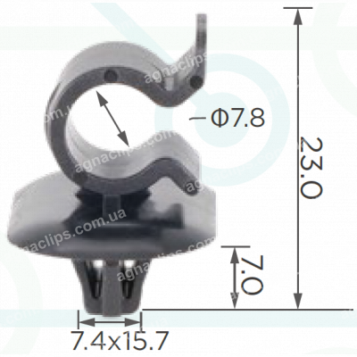 C 3021 Утримувач упору капота Citroen / Peugeot / Opel / Renault 792827 792834 7703179014 6992P3