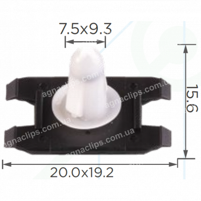 C 3022 Кліпса BMW 51718259025 кріплення порога