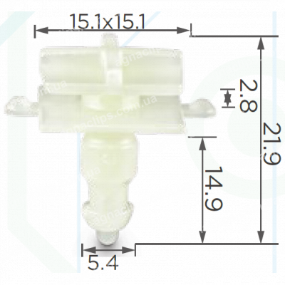 C 3034 Кліпса молдингу Nissan