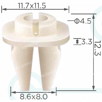 C 3035 Кліпса Hyundai Kia 866992M000 бампер