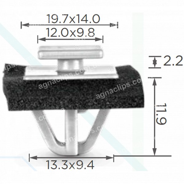 C 3040 Кліпса Hyundai Kia 873822W000 молдинг багажника