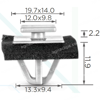 C3040 Кліпса Hyundai Kia 873822W000 молдинг багажника