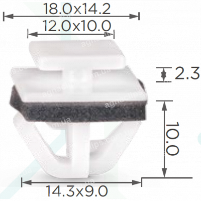 C 3050 Кліпса Hyundai Kia 8775835010 молдингу двері