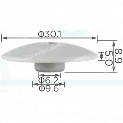 C 3007 Кліпса BMW 51488126849 Opel 107840 Fiat/Alfa/Lancia 60524790 VAG 4A585390901C