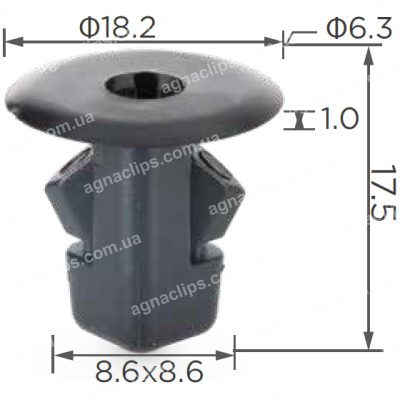 C3008 Кліпса Toyota Lexus Citroen Peugeot 9018906047 6822QP