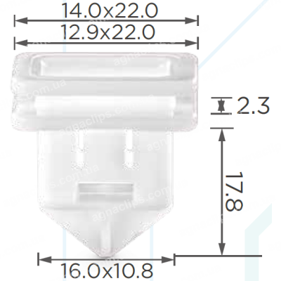 C 3010 Кліпса Volvo 8678010 3121449 накладки порога