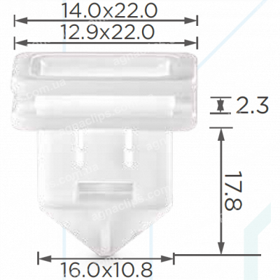 C 3010 Кліпса Volvo 8678010 3121449 накладки порога