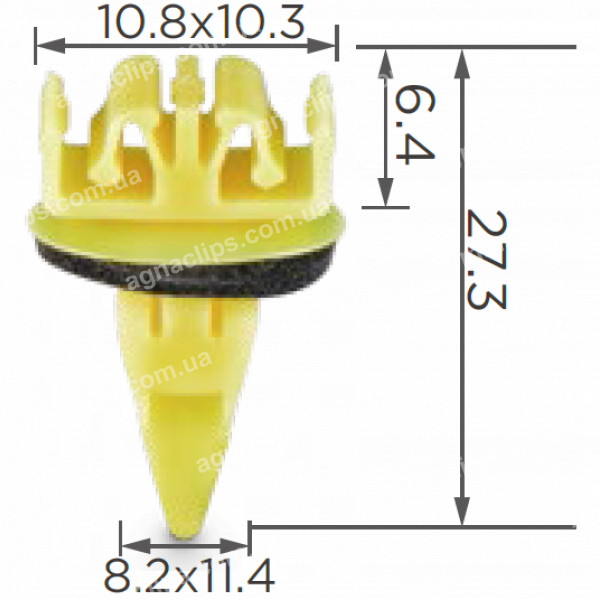 C 3016 Кліпса Toyota 7549442010 7539542020 молдингу порога