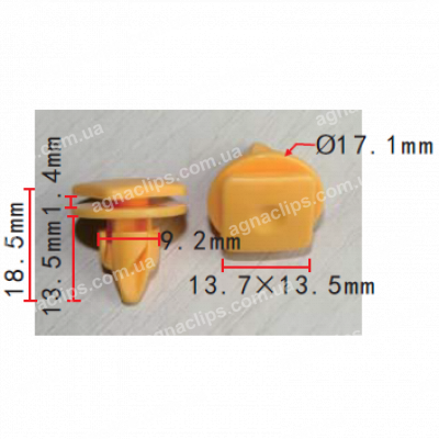 C 3033 Кліпса Fiat Jeep молдингу