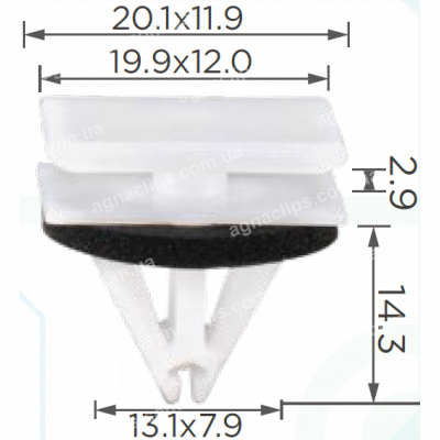 C 3039 Кліпса GM Tesla Ford Chevrolet Pontiac Lincoln W716352S300 W716351S300