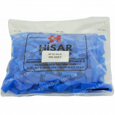 Кембрик ізолюючий на "маму" серії 6,3мм. синій (300 шт)