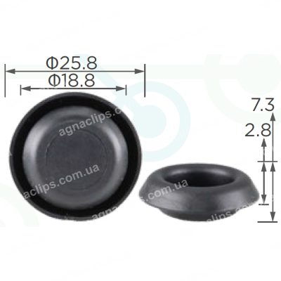 C 3068 Заглушка Ø 19мм Renault 7703074604 кузова