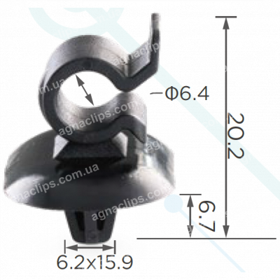 C 3069 Тримач упору капота Renault Citroen Peugeot Opel 7703179014 6992P3 792834