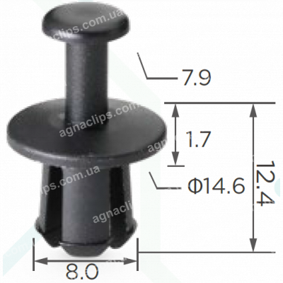 C 3071 Кліпса BMW 17111712963