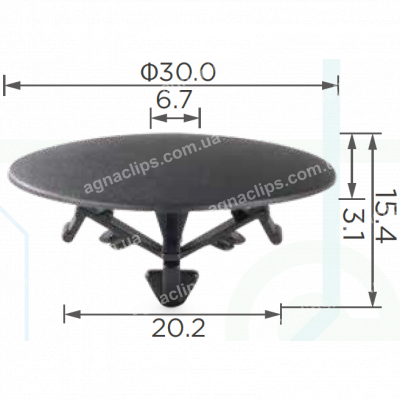 C 3092 Кліпса Honda 91501S1K003 91501STK003