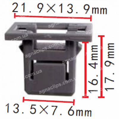C 3161 Кліпса Honda Acura 91548TZ5A02 (комплект. С3166) кріплення захисту