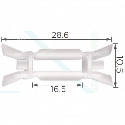C 3168 Кліпса Renault 7701204862 ущільнювача дверей