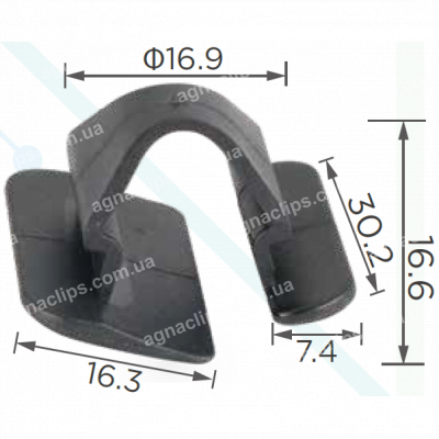 C 3169 Кліпса утеплювача капота Ford