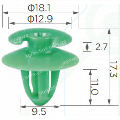 C 3174 Кліпса BMW 51411870718