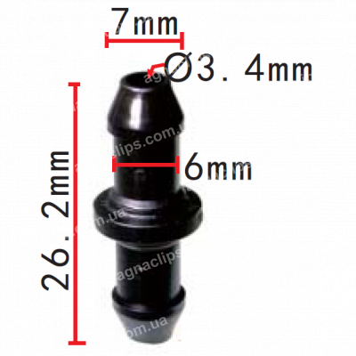 C 3202 З'єднувач Ford 7.0x7.0x26.2mm KBD48317B613AA06