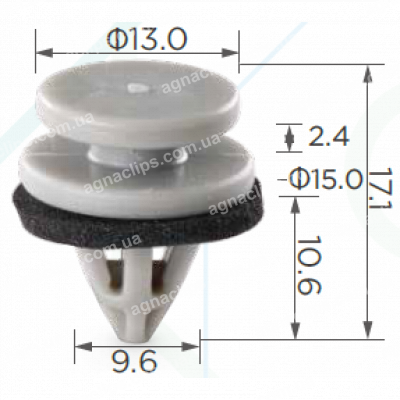 C 3209 Кліпса Geely внутрішньої обшивки
