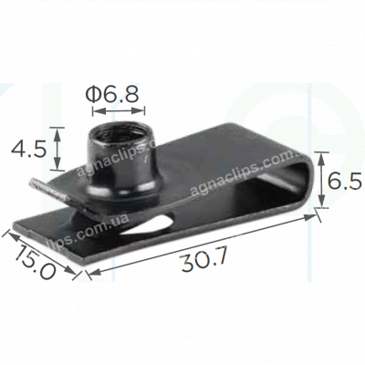 H 2121 Скоба M6 31x15 GM 11503715 11508241 11609385