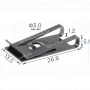 H 2128 Скоба 27x13.5 GM Ford 11504531 9440178