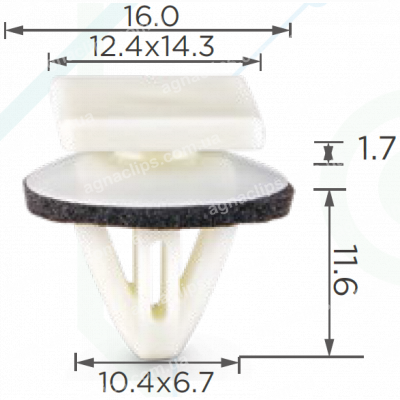 C 3037 Кліпса Hyundai Kia 8581837000 молдинг
