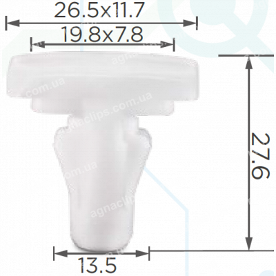 C 3177 Кліпса VW 1K0839723 ущільнювача дверей