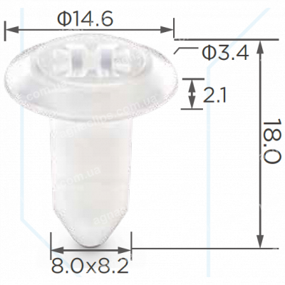 C 3183 Кліпса VW Audi Seat Skoda N10318001