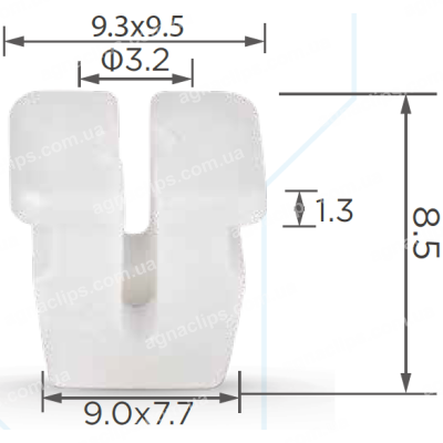 C 3184 Кліпса VW Audi Seat Skoda N90541001