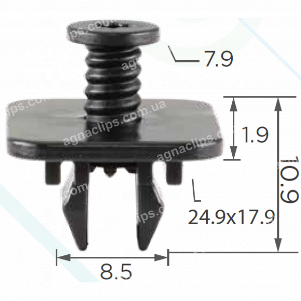 C 3188 Кліпса VW Skoda Seat Audi WHT005263