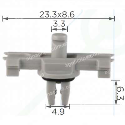 C 3192 Кліпса VAG 8V0853585 молдингу даху