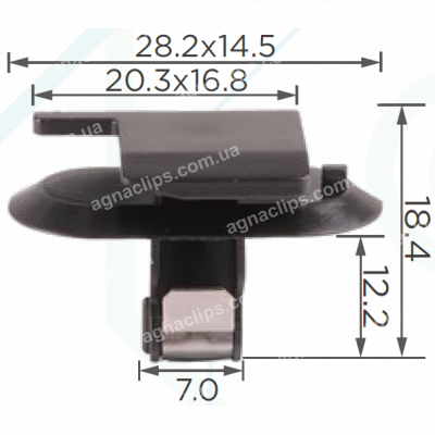 C 3197 Кліпса Opel Renault Peugeot Citroen 24405739 7703077477 8748QT