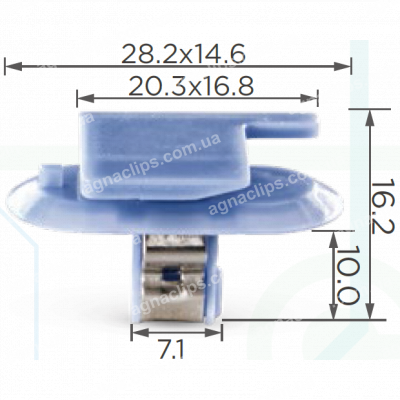 C 3198 Кліпса Opel Renault Peugeot Citroen 1222141 24405740 7703077477 8748QT