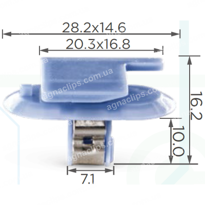 C3198 Кліпса Opel Renault Peugeot Citroen 1222141 24405740 7703077477 8748QT