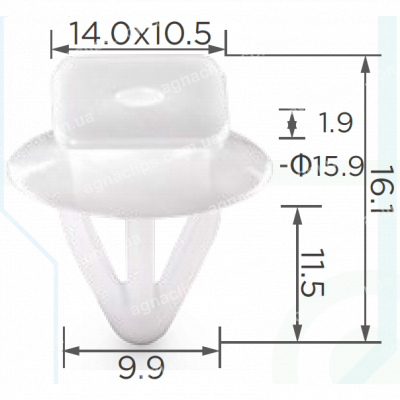 C 3220 Кліпса Nissan 768821KA0A обшивки салону