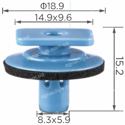 C 3223 Кліпса Nissan 909901KA0B молдингу багажника